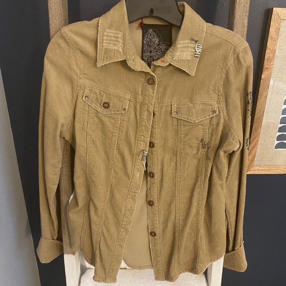 Mac and Me Corduroy Contrast Denim Jacket main image 1